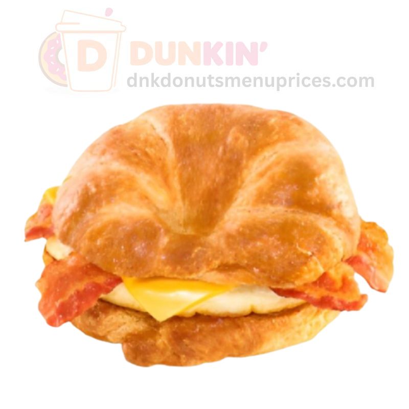 bacon egg and cheese croissant dunkin