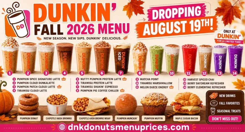 Dunkin Fall Menu 2026