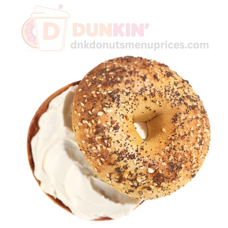 dunkin donuts everything bagel with cream cheese calories