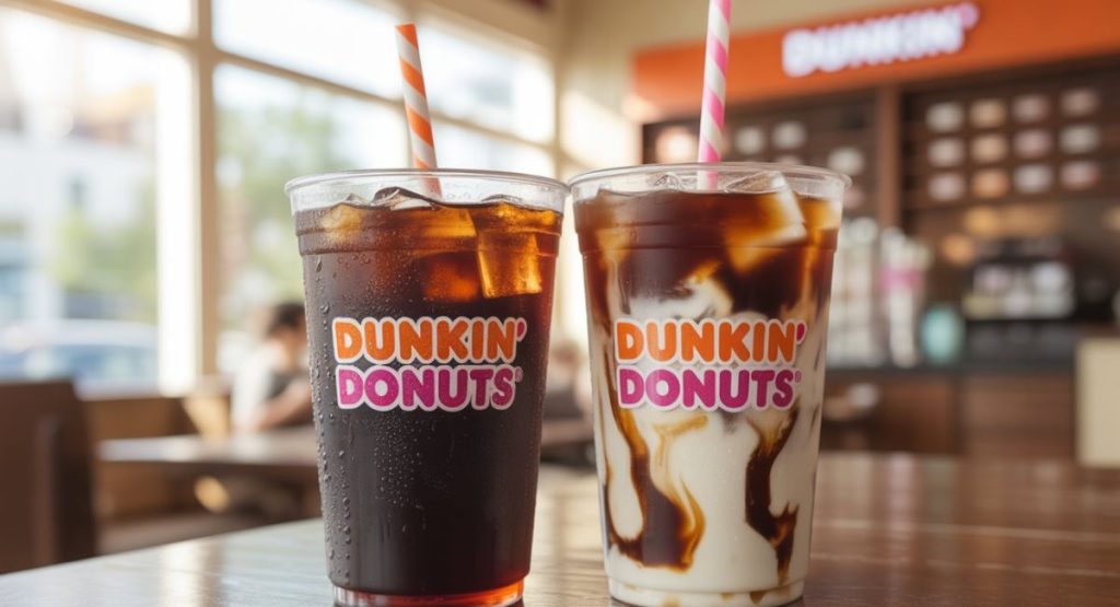 Dunkin Donuts Drink Menu With Prices Iced coffee