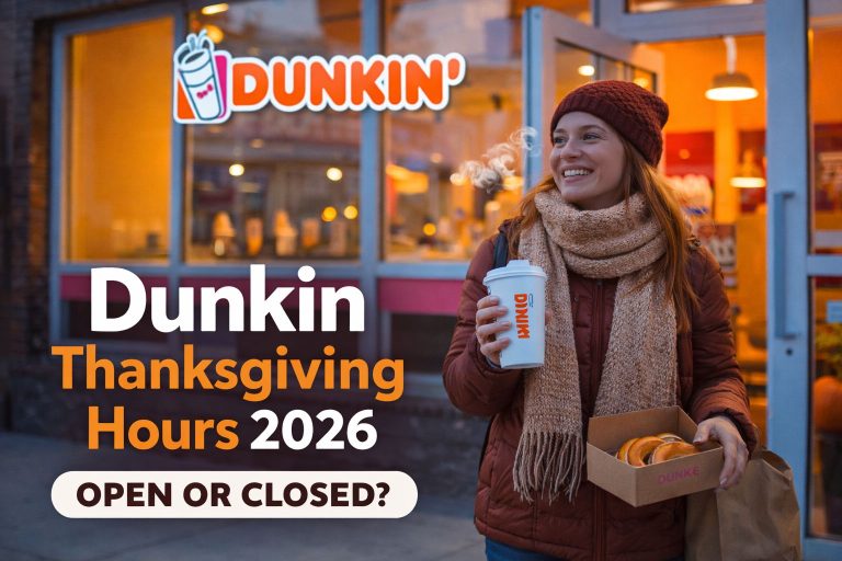 is dunkin open on thanksgiving