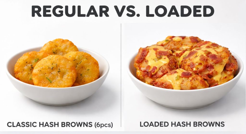 loaded hash browns dunkin