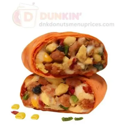 dunkin chorizo and egg wrap