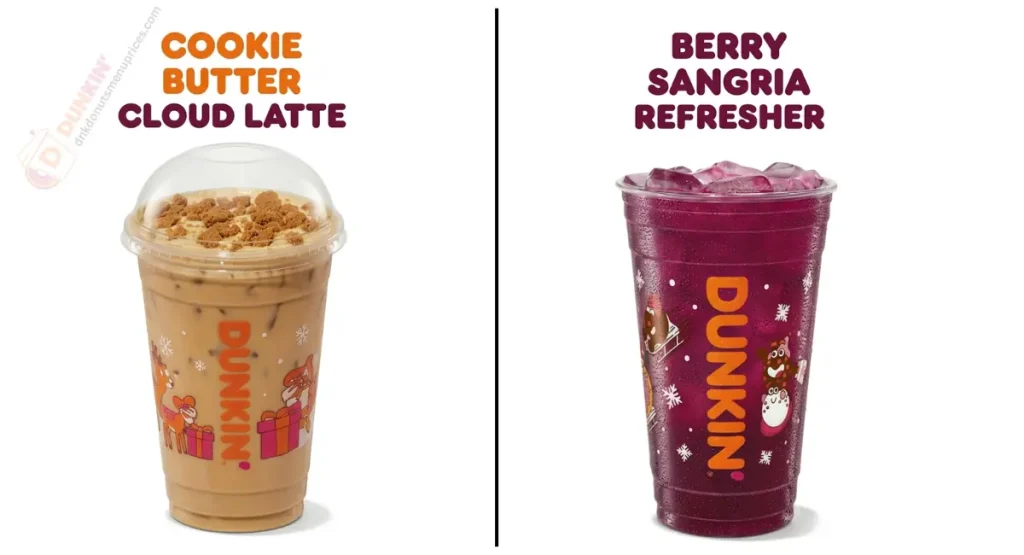 cookie butter cloud latte dunkin & Berry Sangria Refresher dunkin