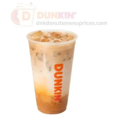 iced caramel latte dunkin 